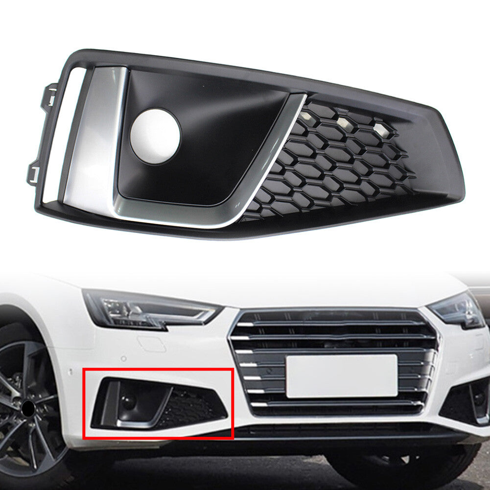 Front Bumper Front Right Fog Light Lamp Cover Fit for Audi A4 B9 S4 2018-2020