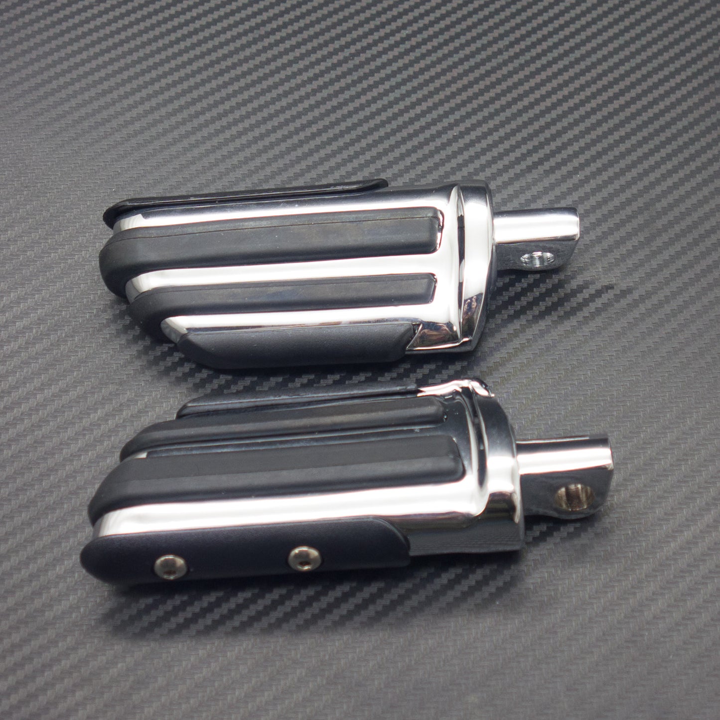 Chrome Footrests Front Rear Footpeg for Harley Sportster 1200 Softail Dyna Q