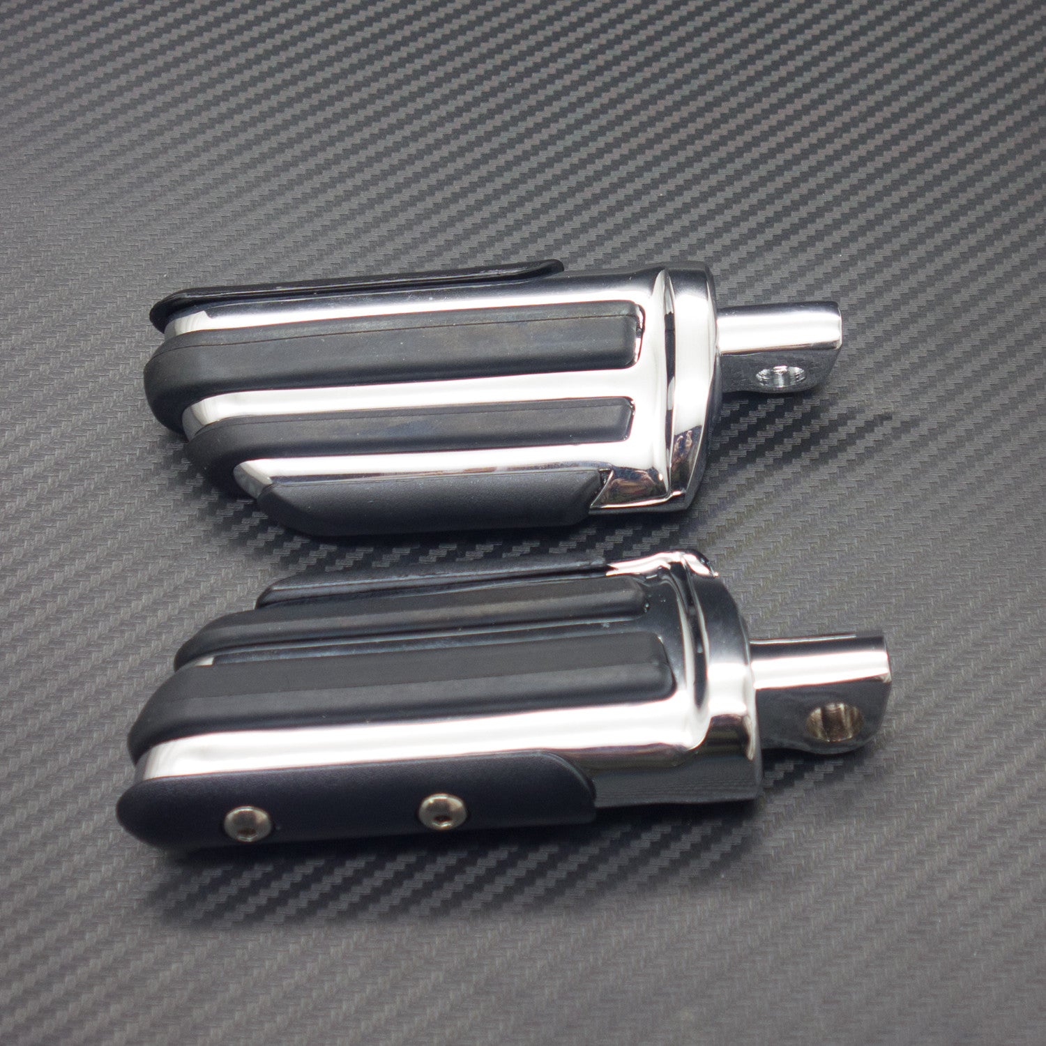 Chrome Footrests Front Rear Footpeg for Harley Sportster 1200 Softail Dyna Q