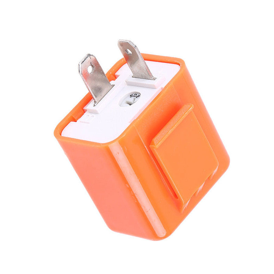 2 Pin Speed Adjustable LED Indicator Flasher Relay Resistor Fix Flash Motorcycle Q