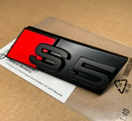 4x68mm Vossen Black with Red Edge Cap Decal Badge Wheel Center Cover Hub Cover