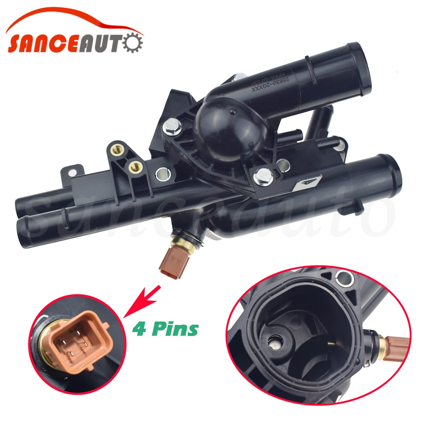 Engine coolant thermostat and sensor for Optima Sorento for Tucson 256002G500- n