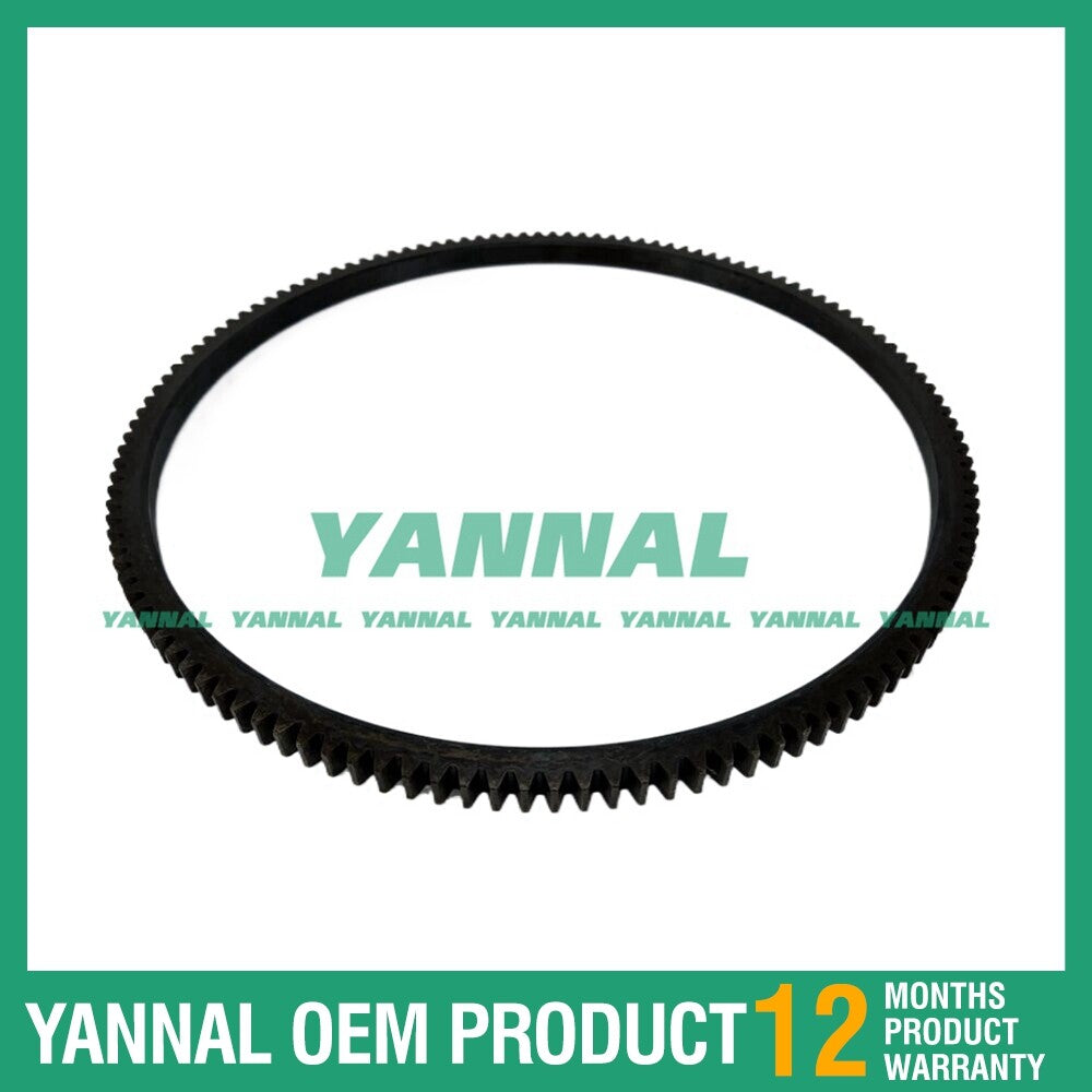 Flywheel compatible with for Isuzu 4BG1, 4BD1, and 6BD1 engine spare parts.