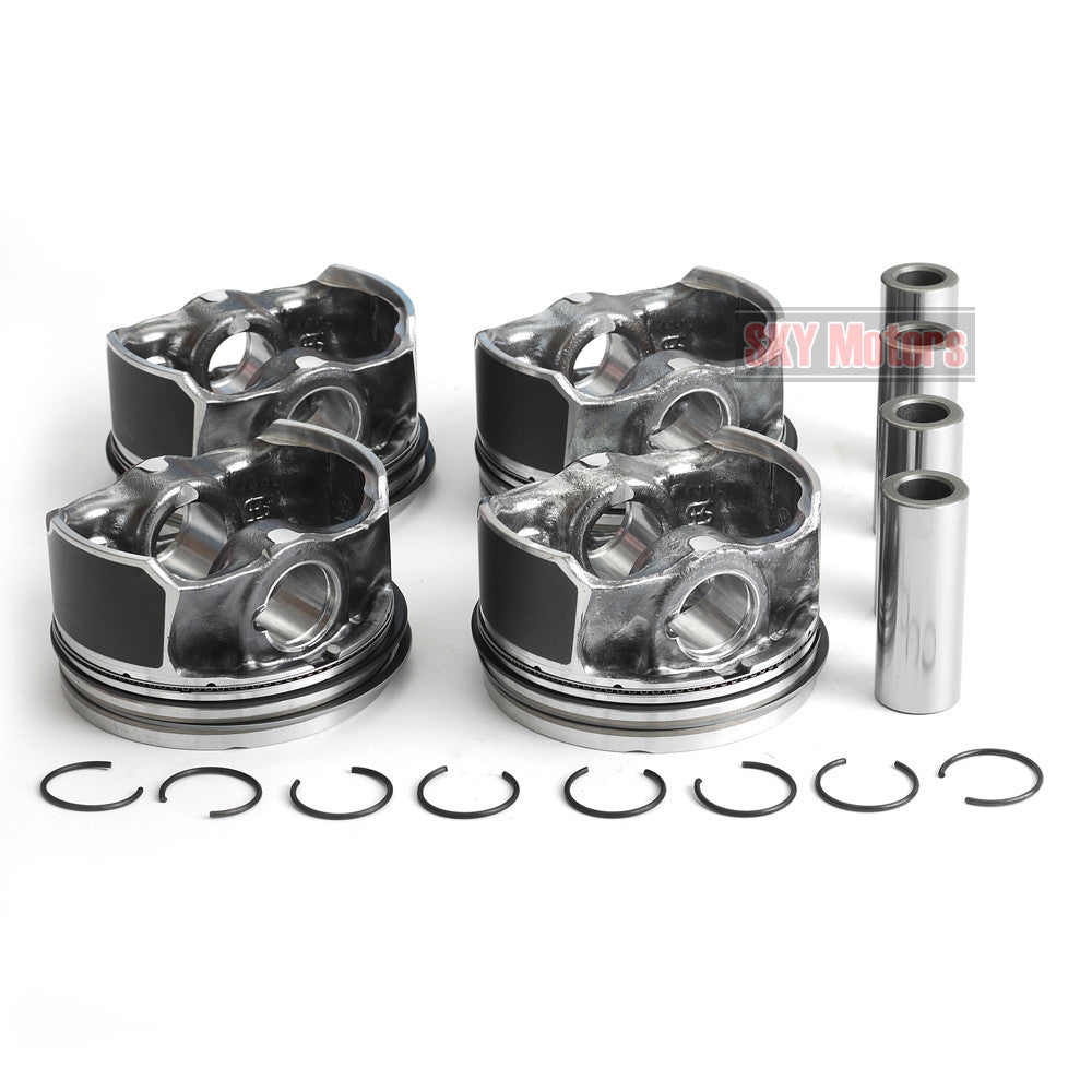 4pcs Oversize Pistons  Rings Set 83.01 +0.5mm for Audi for VW 2.0 TFSI CCZ CDN CAW