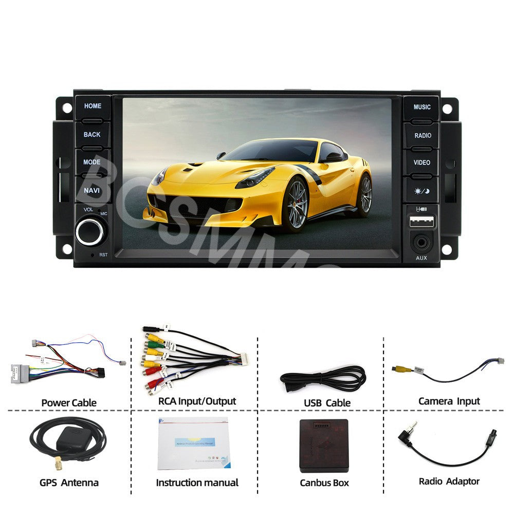 7 Touch Screen Video Player GPS For Carplay Fit for Chrysler Sebring 2007-2010