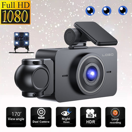 3in 1080P DVR Car Dash Cam Camera Video Recorder WIFI Loop Recording G-Sensor