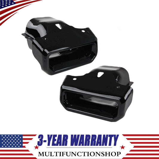 2019-2023 for Chevy Silverado for GMC for Sierra 1500 Exhaust Tips / Bezels Gloss Black Q