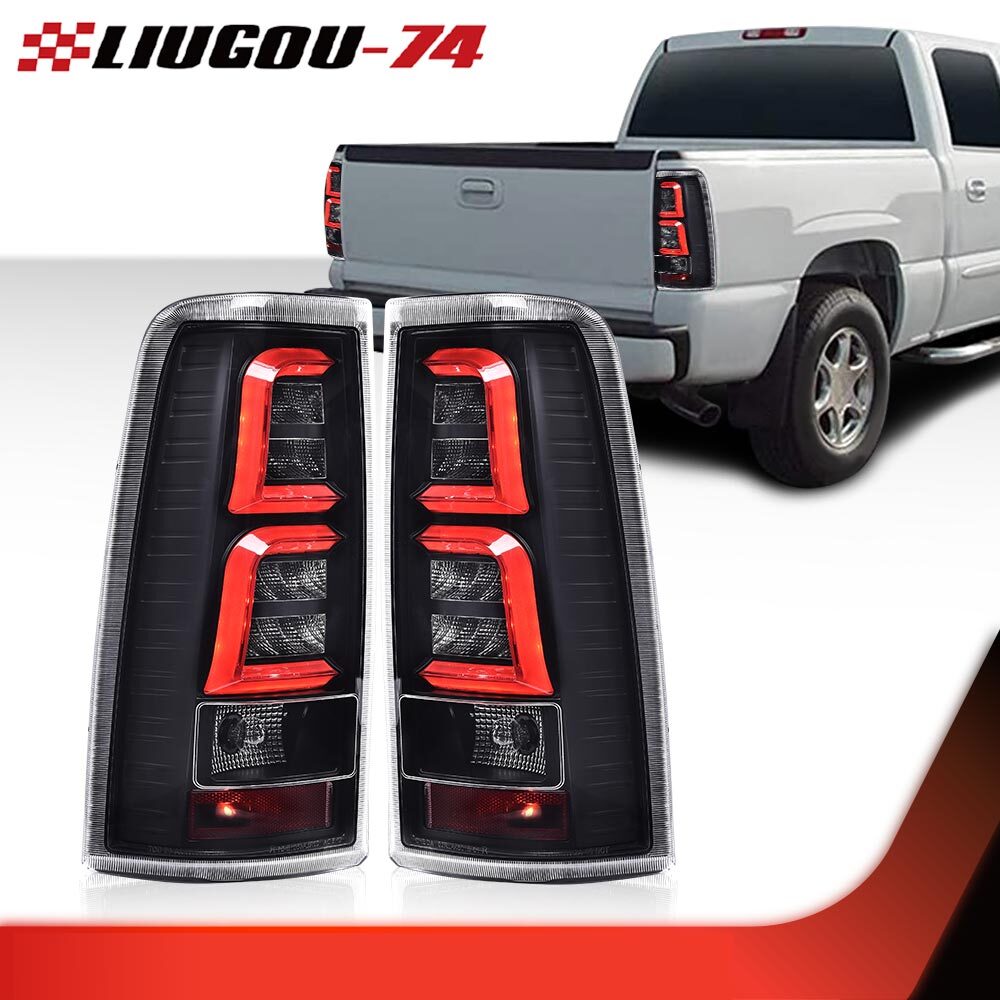 Tail Lights w/ Harness fit for 99-06 Silverado for GMC for Sierra 1500 2500 3500 New- v