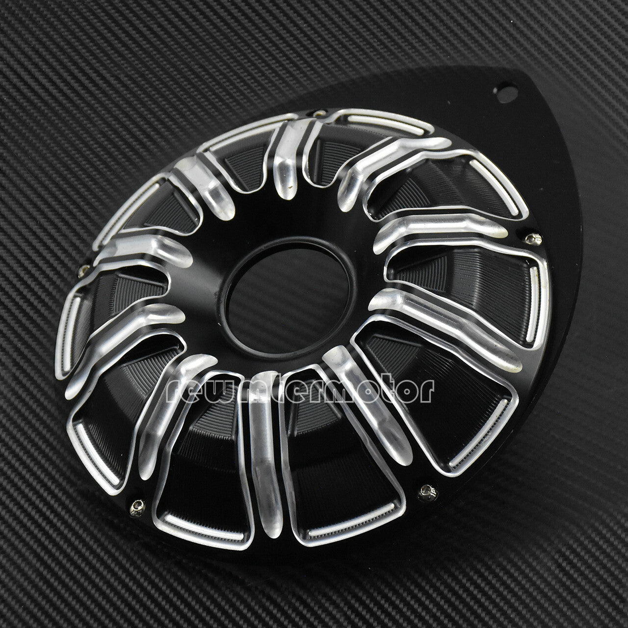 Motorcycle CNC Left Hand Engine Ignition Cover Fit For Indian Scout 15-up Black Q