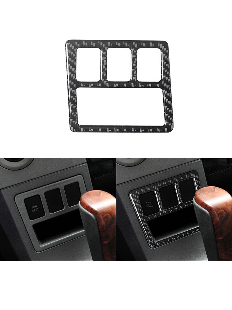 Carbon Fiber Radio Console Outer Frame Cover for Subaru Legacy Outback 2010-2014 v