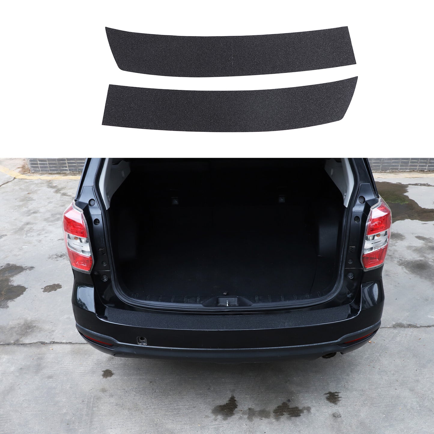 Black rear bumper protector sticker for 2013-2018 for Subaru Forester- n