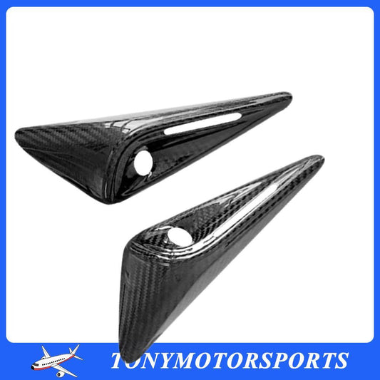 2Pcs for Model 3 / Y 2023-2024 Carbon Fiber Side Fender Camera Vent Cover Trims
