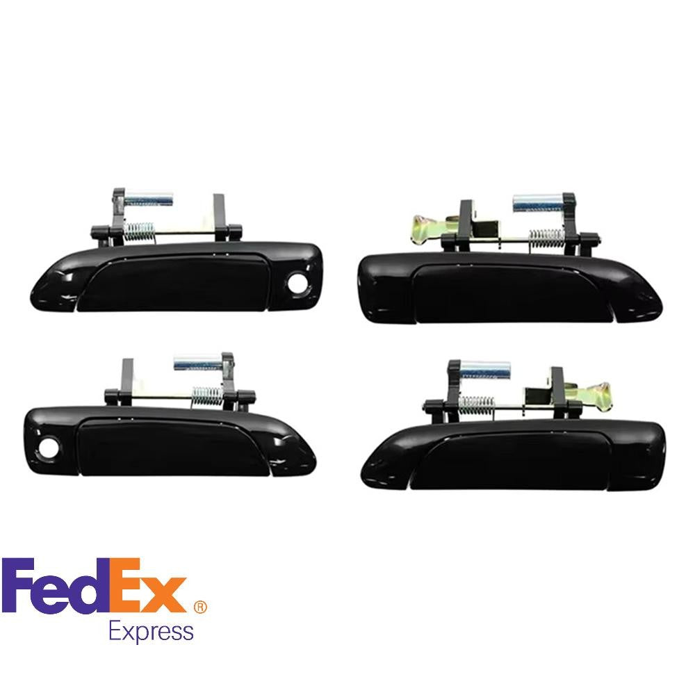4PCS Car Front Rear Outside Door Handles Black for Honda for Civic 2001-2005 Sedan
