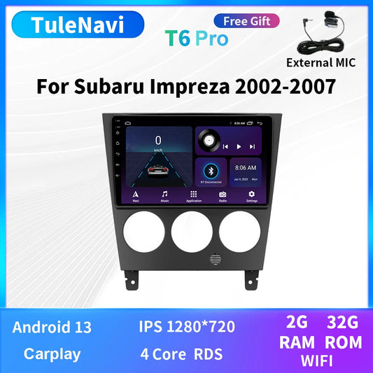 for Subaru for Impreza GD GG 2002-2007 CarPlay Car Radio Multimedia GPS Video Player