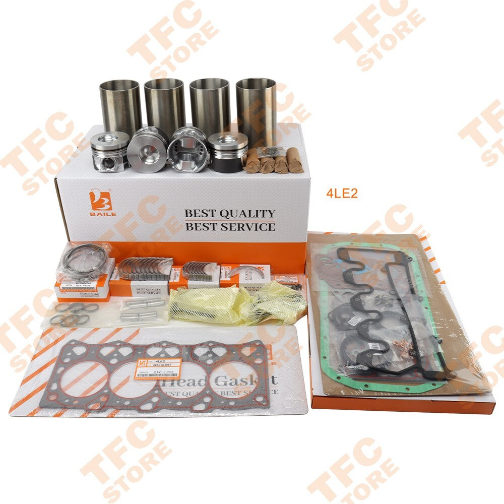 4LE2 Overhaul Rebuild Kit for Isuzu Engine Hitachi JCB Digger Loader New??