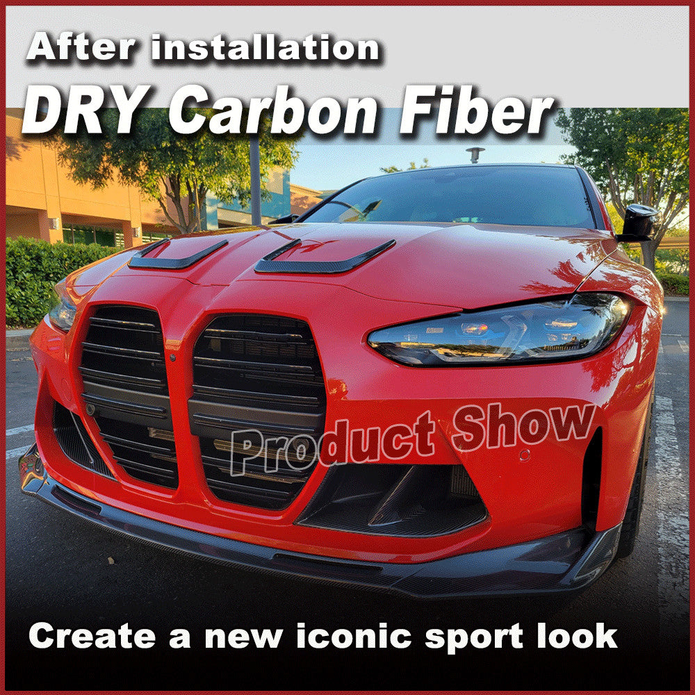 Fit for BMW G80 M3 G22 G82 M4 G83 M4 2020-2023 Dry Carbon Front Hood Vent Cover