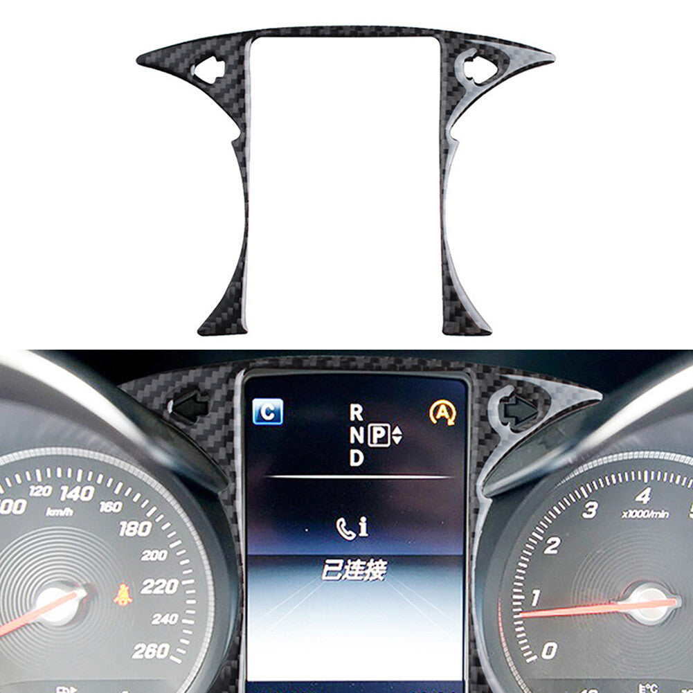 Interior front dashboard cover trim for GLC C-Class carbon fiber n