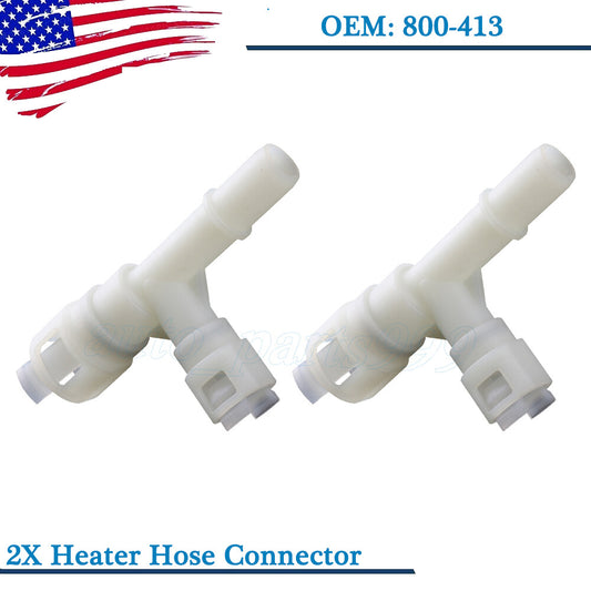 new 2-Piece Heater Hose Connector 800-413 for GimChill for Yukon for Sierra and Tahoe Suburban n