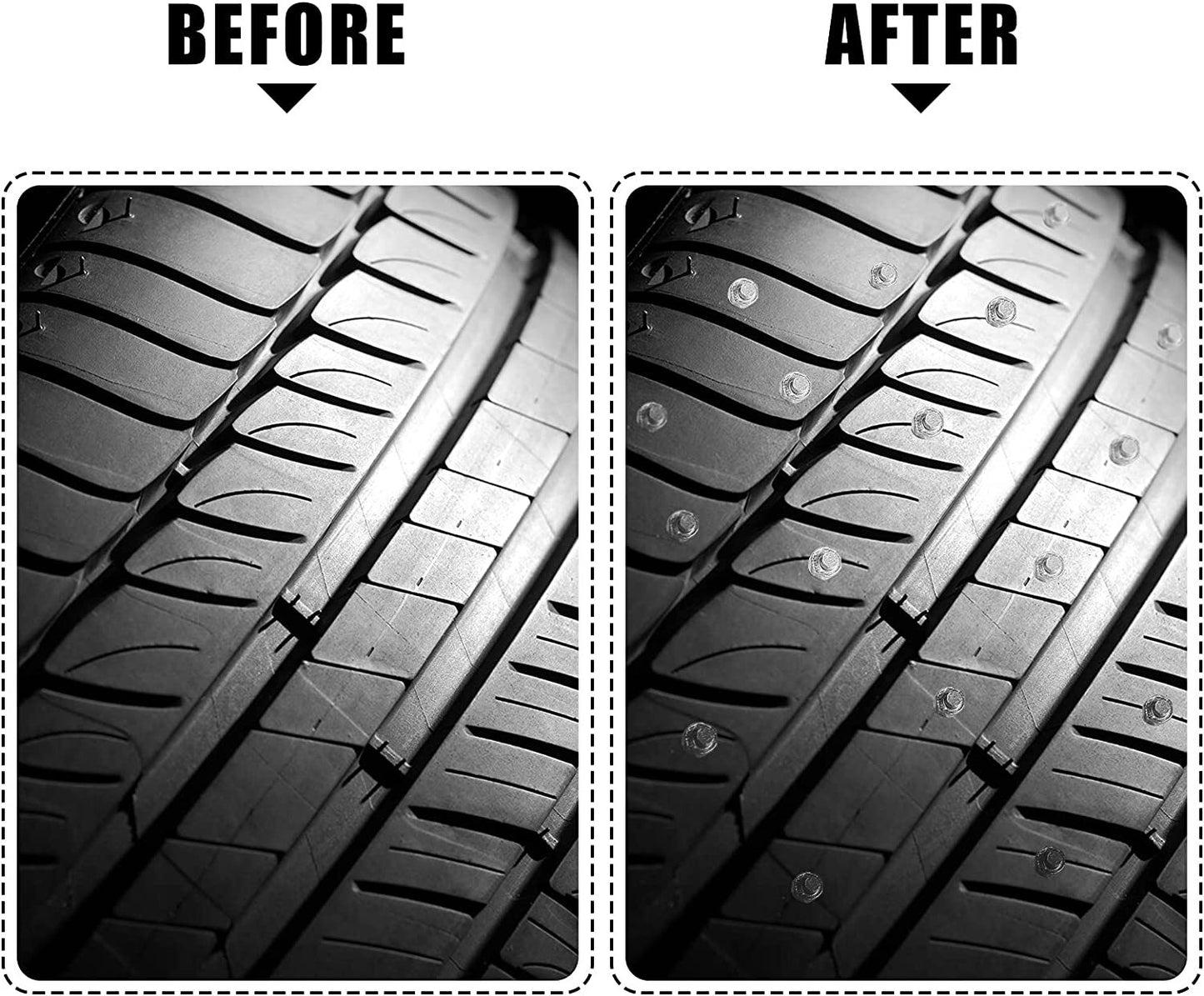 100Pc 4X12mm Anti-Slip Snow Tire Studs Wheel Tyre Spikes Screw in Tire Stud G5K1 Q