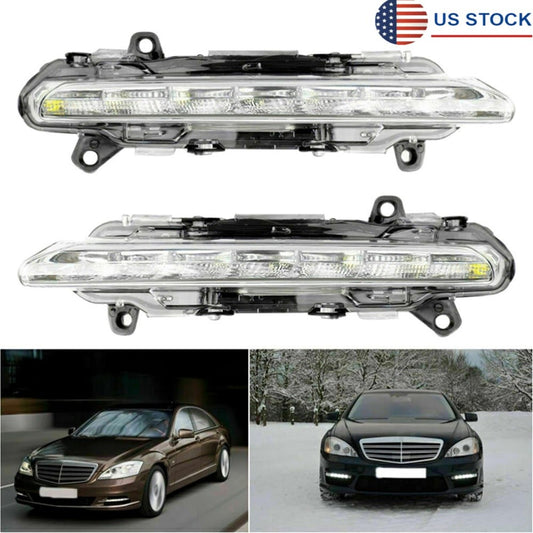 1 PAIR Fog Lights Daytime Running Lamps for Mercedes-Benz W204 X204 W221 Q
