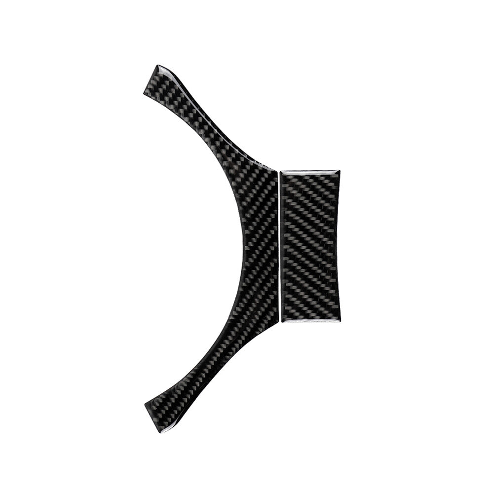 Two-piece carbon fiber steering wheel trim set suitable for Lexus IS250 IS350 2014-2017