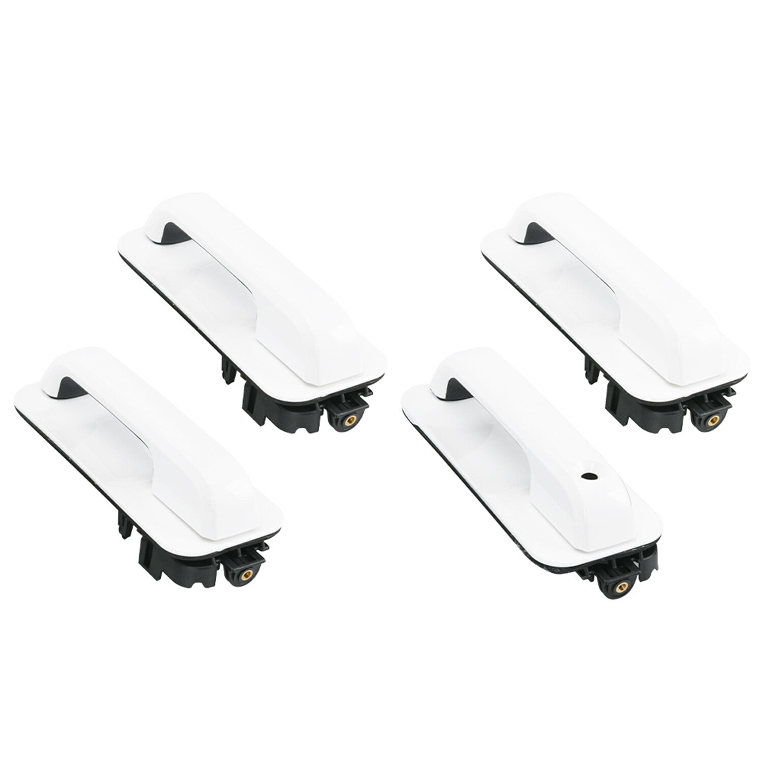 4PCS for Ford 15-20 F-150 XLT Crew Cab White Door Handles Front and Rear Set