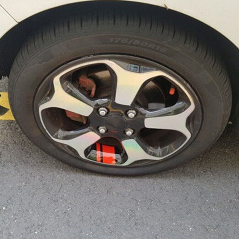 for Chevy Camaro SS Redline Wheel Rim Sticker Stripe Hash Marks Decal Parts Red n