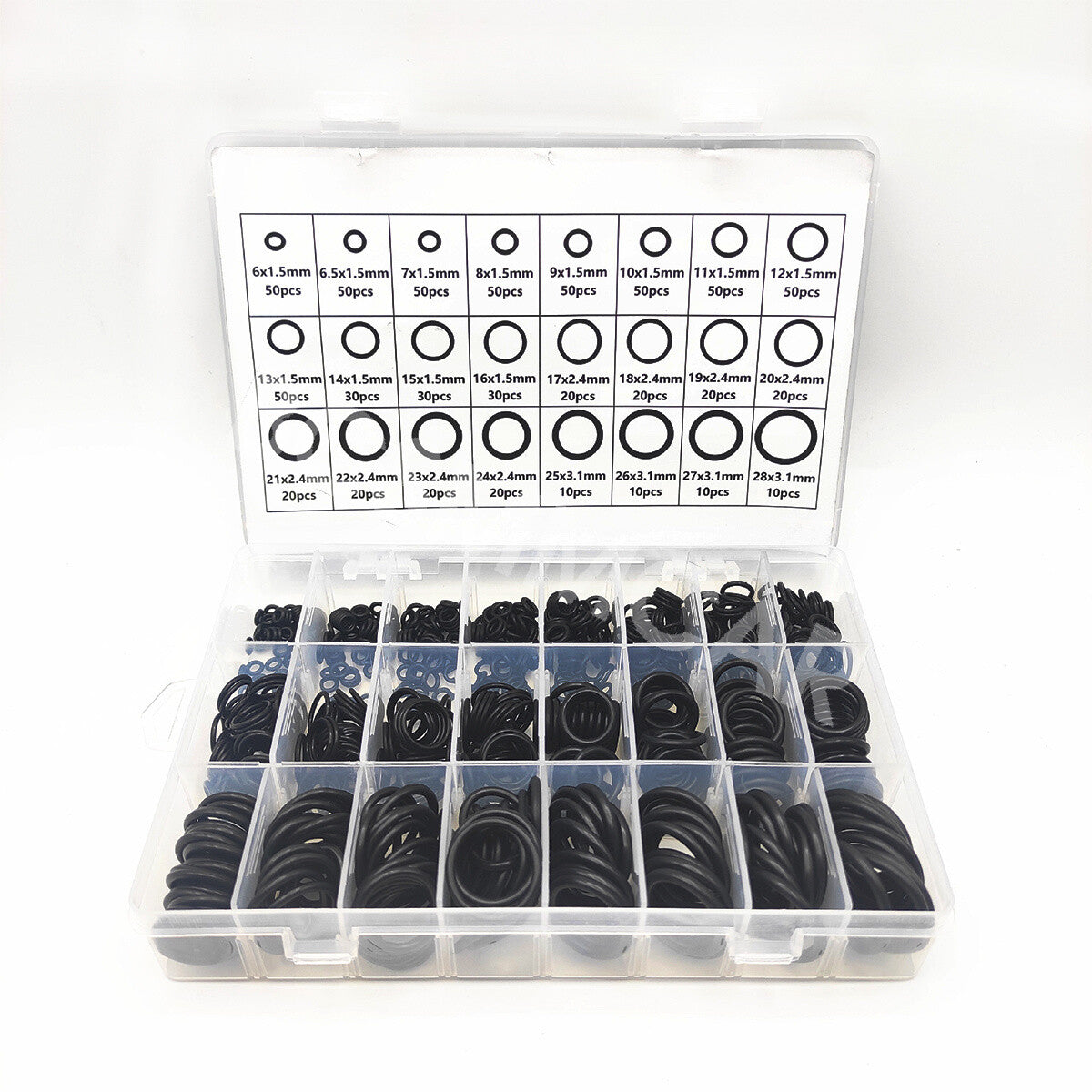 800x 24 Sizes O-Ring Gasket Seals Washer Rapid Seal Repair Kit for Plumbing Air