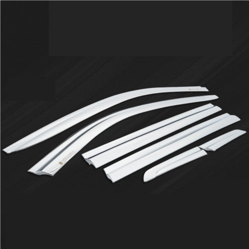 For Highlander 2020-2024 Chrome Window Visor Vent Shades Sun Rain Guard B n