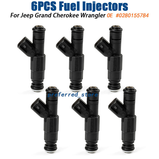 4-hole 6-piece upgraded fuel injectors 1999-2004 suitable for Jeep Grand Cherokee for Dodge 4.0L- v