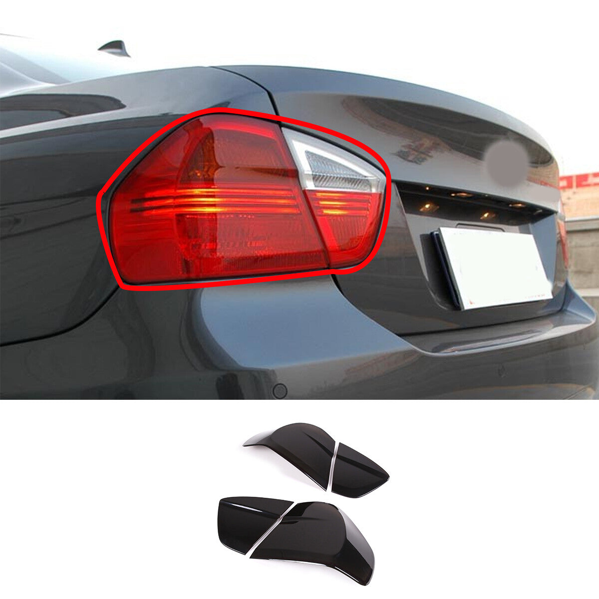 Carbon steel rear fog lampshade decoration suitable for FJ Cruiser 2007-2021- v