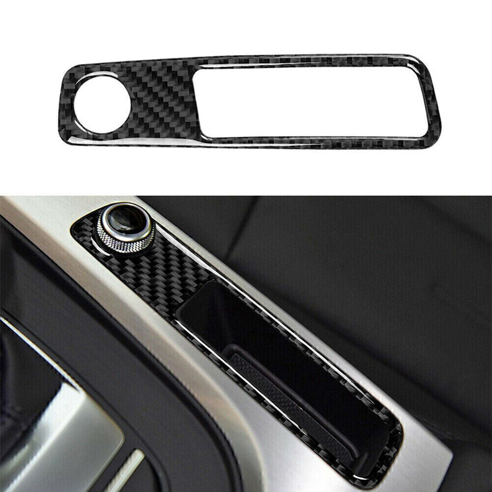 Kohlefaser-Konsolen-Lautst?rkeregelungsabdeckung LHD F¨¹r for Audi A4 B9 17-20
