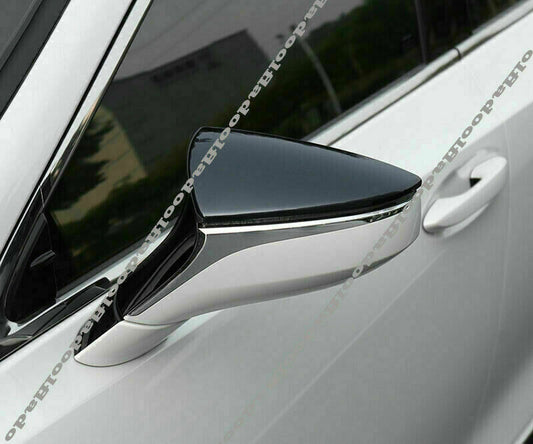 for Lexus UX 200 250h 2019-2022 Gloss Black Exterior RearView Mirror Cover Trim
