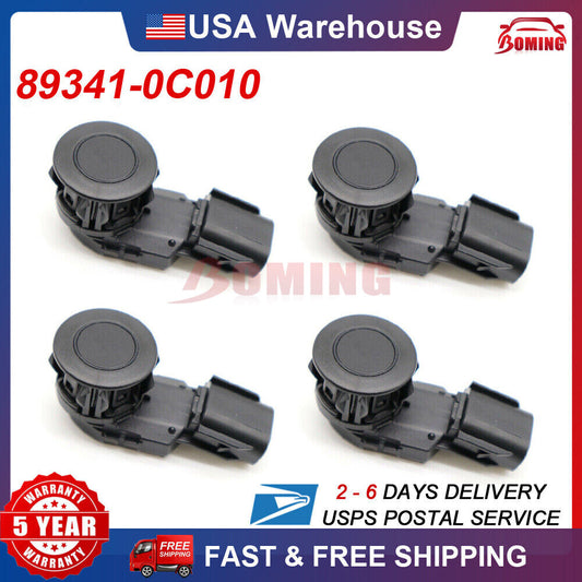 4x 89341-0C010 New PDC Parking Sensors for Toyota RAV4 Tacoma Tundra 2014-2018