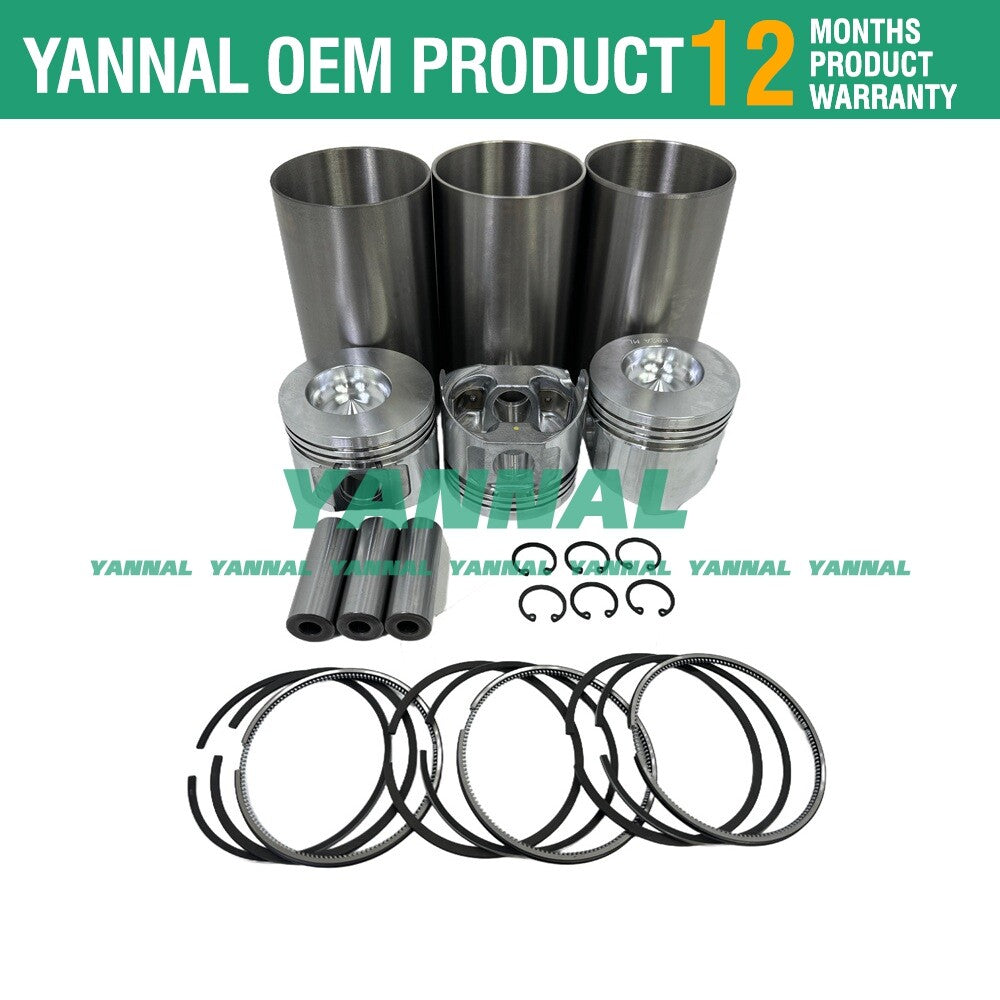 Suitable for 3T82 rebuild kit piston rings cylinder gaskets liners bearings valves -