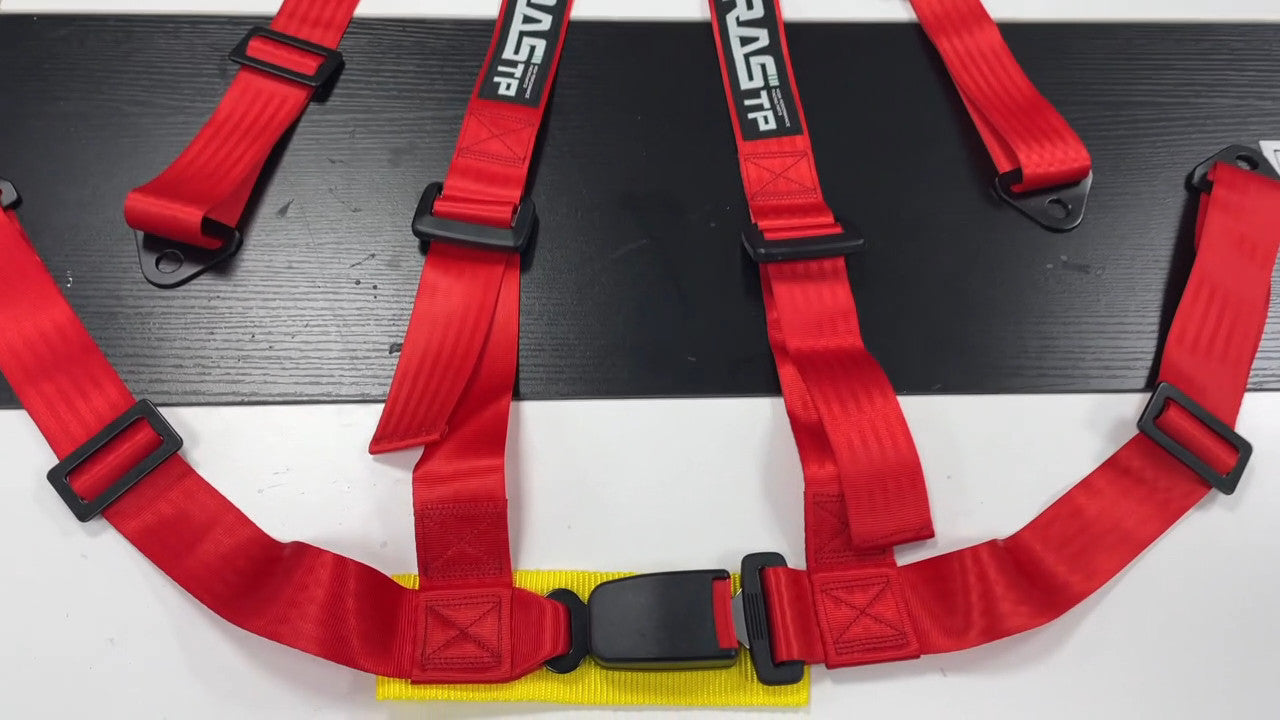 RASTP Racing for Seat Belts 4 Point 4PT Harness Nylon Adjustable Blue Q