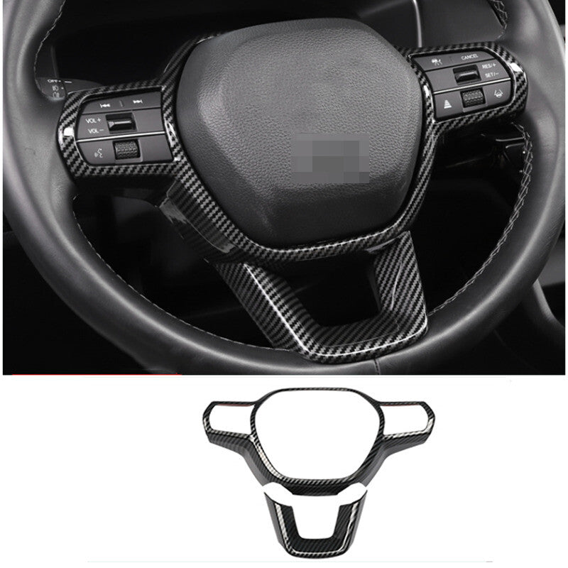 Steering Wheel Trim 2pcs ABS Carbon Fiber for Honda Accord 2023
