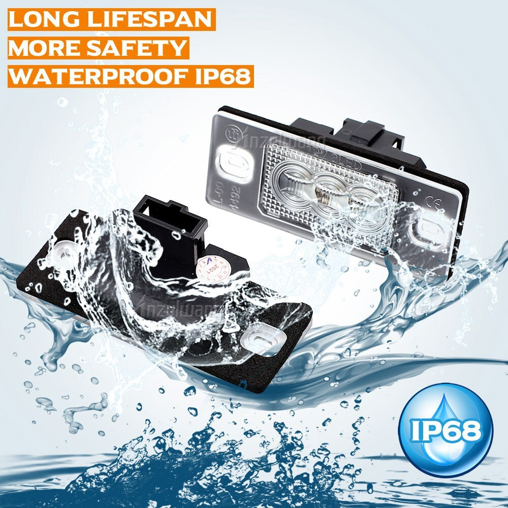 Led License plate Lamp for VW Touareg for Tiguan for Porsche Ceyenne for Golf 5 for Passat