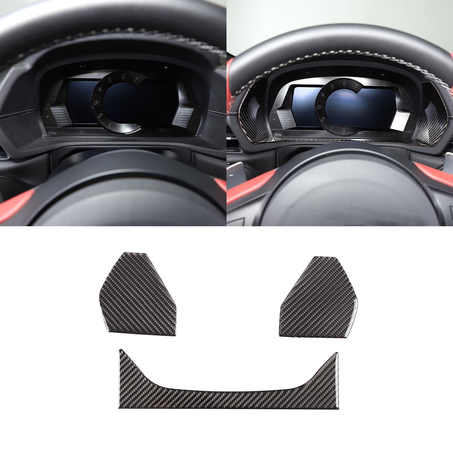 Driver Passenger Side Rear Mirror Cap Cover Red for Honda for Civic 2016-2021- v