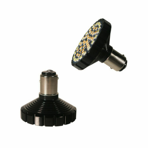2pcs Switchback 1157 48-SMD LED DRL & Turn Signal Bulb for Harley-Davidson Q
