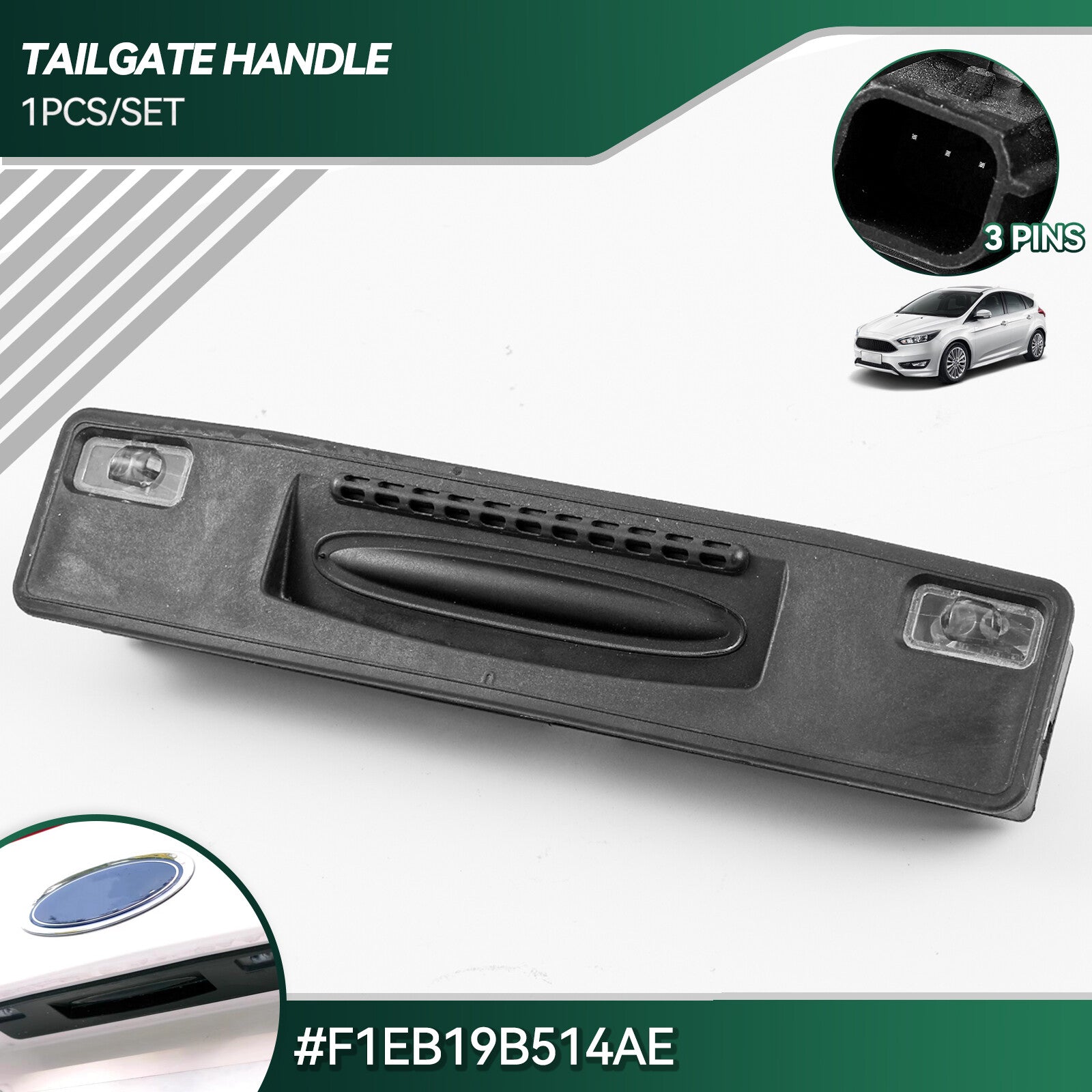 Boot Tailgate Handle Trunk Handle Switch F1EB-19B514-AE  for ford  Focus 15-18 New Q