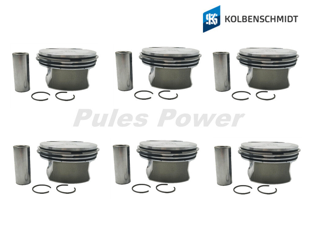 6-piece KS Piston and Ring Set M272 3.5 2720304317 for Mercedes R350 C350 E350