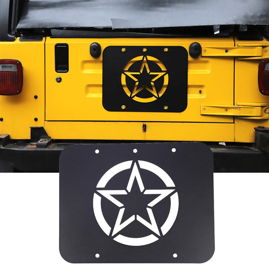 Spare Tire Carrier Delete Filler Plate Tramp Stamp for Jeep for Wrangler TJ 97-06 Q