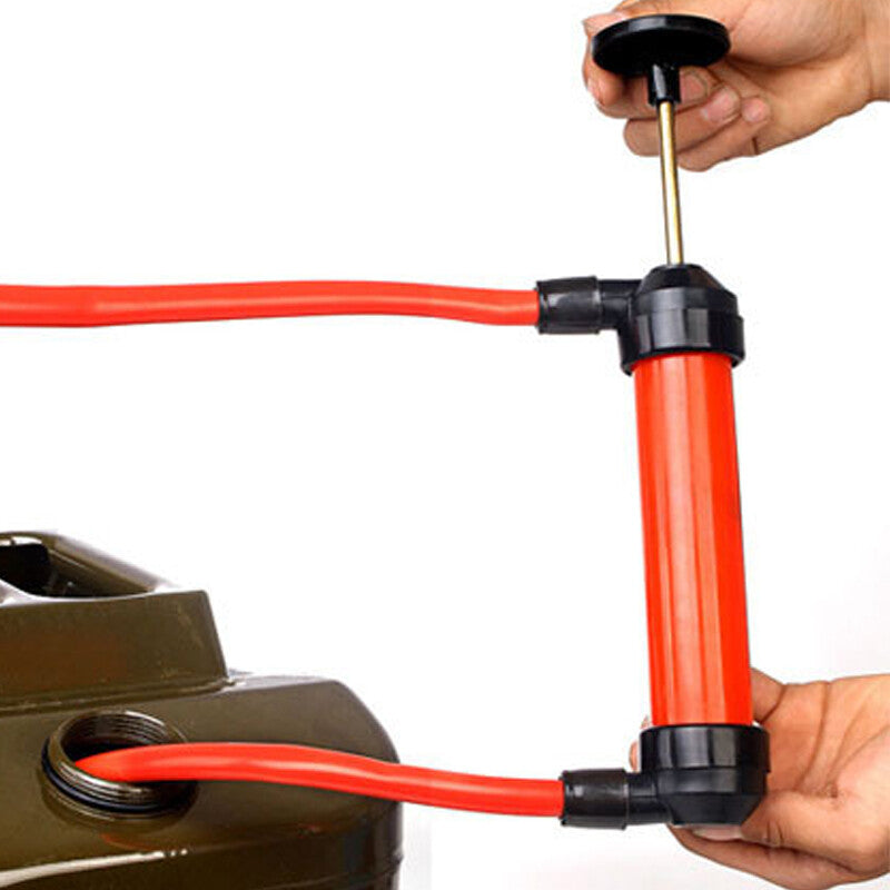 Manual automotive fuel fluid suction vacuum extraction transfer siphoning pump kit - n