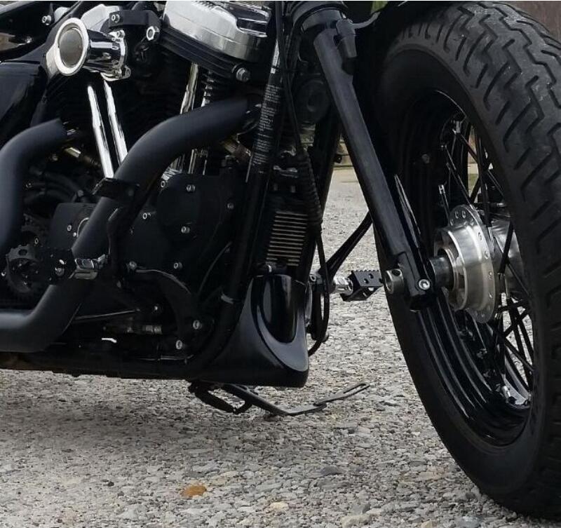 Gloss Black Front Chin Spoiler Fairing for Harley Dyna Street Fat Bob 2006-2017