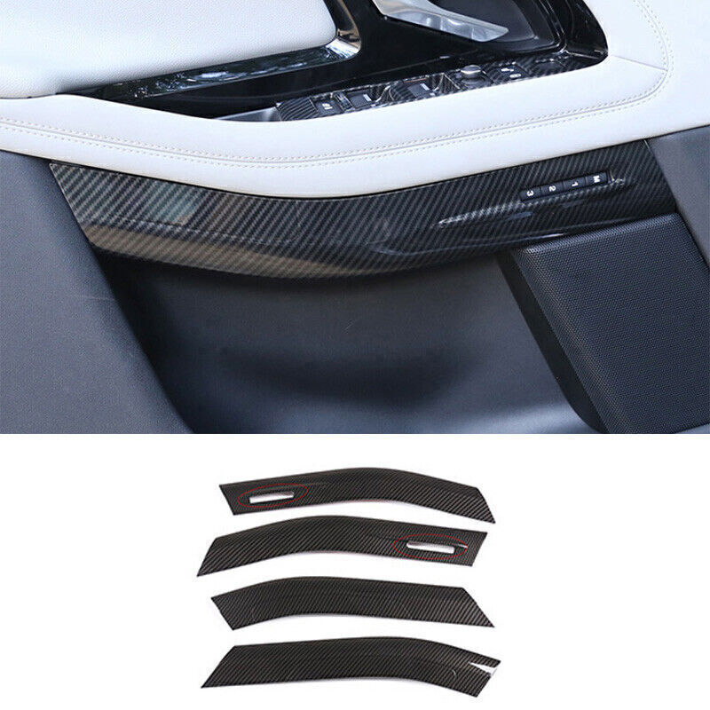 4P Carbon Fiber Inner Door Decorative Panel Trim for Range Rover Evoque 2020-25