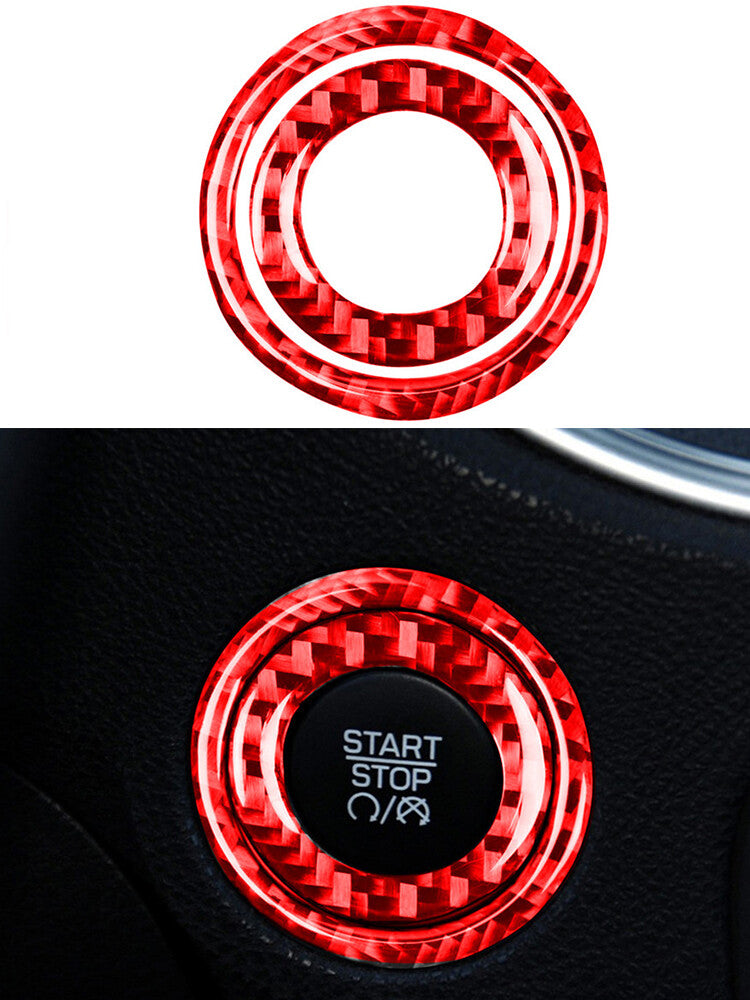 Suitable for Corolla 2019-2022 carbon fiber ABS rearview mirror frame cover decoration- v