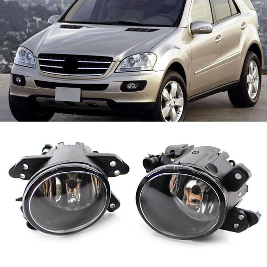 2x Fit for Mercedes Benz W219 07-10 Car Front Bumper Fog Light Lamp With Bulb