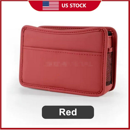1x Storage Box Organizer Pocket Car Side Door Hanging Bag PU Leather Waterproof n