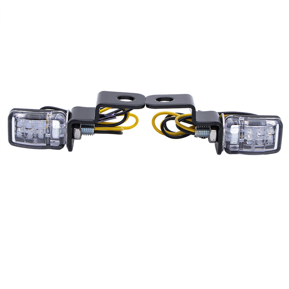 Universal Motorcycle 12V for Mini LED Turn Signal Indicator Brake Clutch Lever Light Q